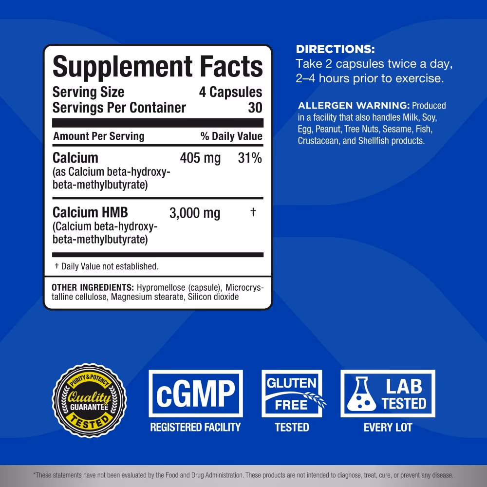AllMax HMB 3000 Capsules 120s – HMB Muscle Support Supplement 4