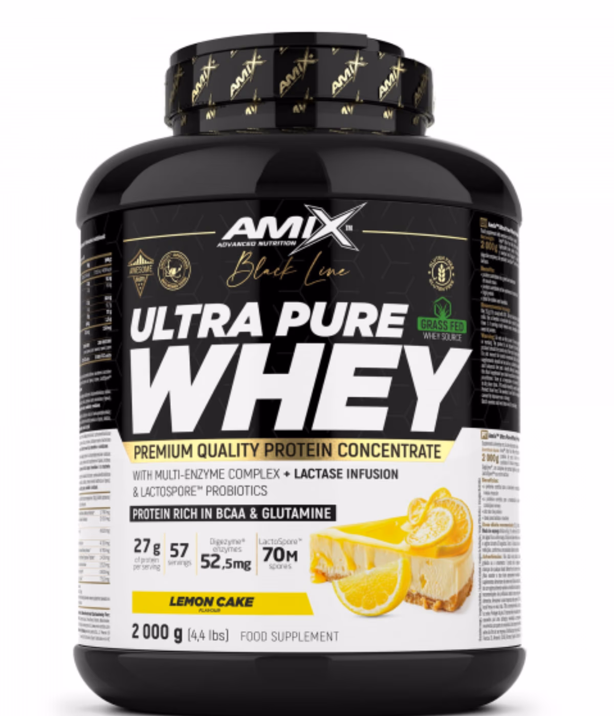 Amix Ultra Pure Whey Protein Lemon Cake 1kg 2