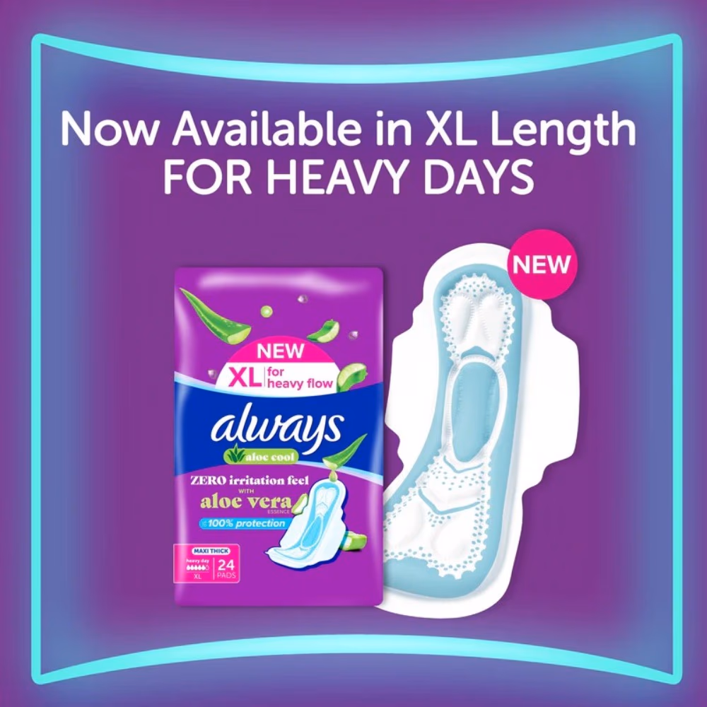 Always Aloe Vera Maxi Thick Pads 30S 4