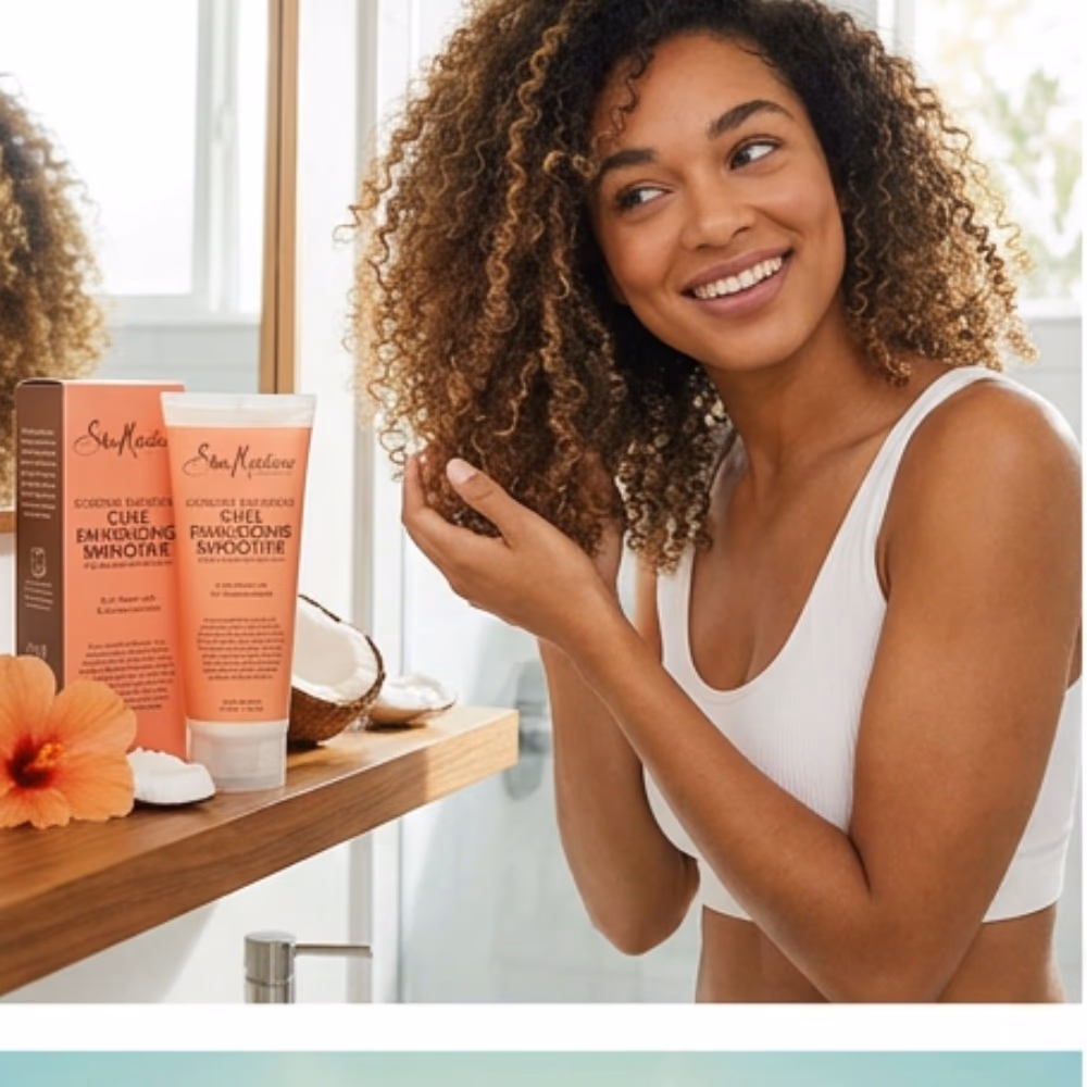 Shea Moisture Coconut and Hibiscus Curl and Shine Shampoo 95ml 2