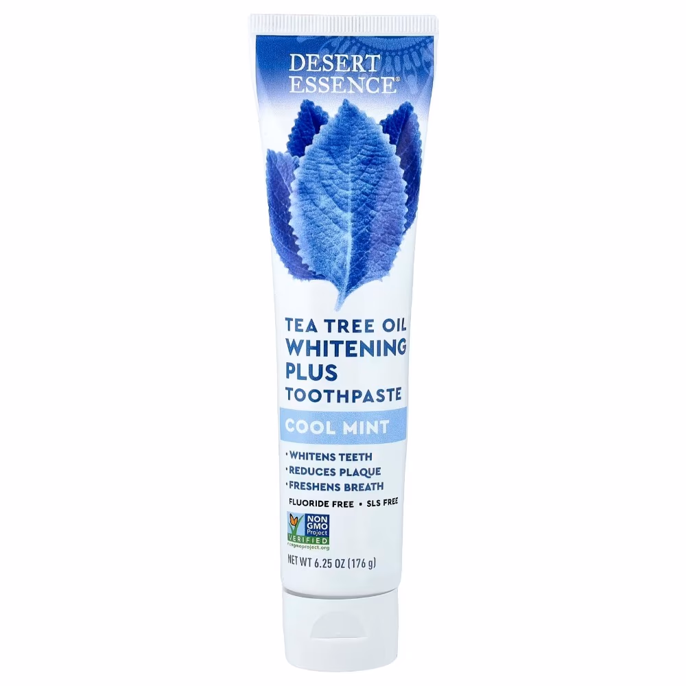 Desert Essence Tea Tree Oil Whitening Plus Toothpaste Cool Mint 176g 3