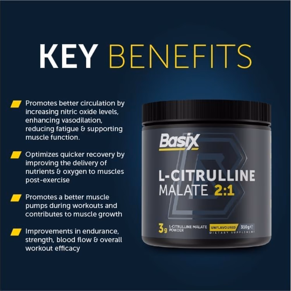Basix L-Citrulline Malate – Unflavored (310g) 4
