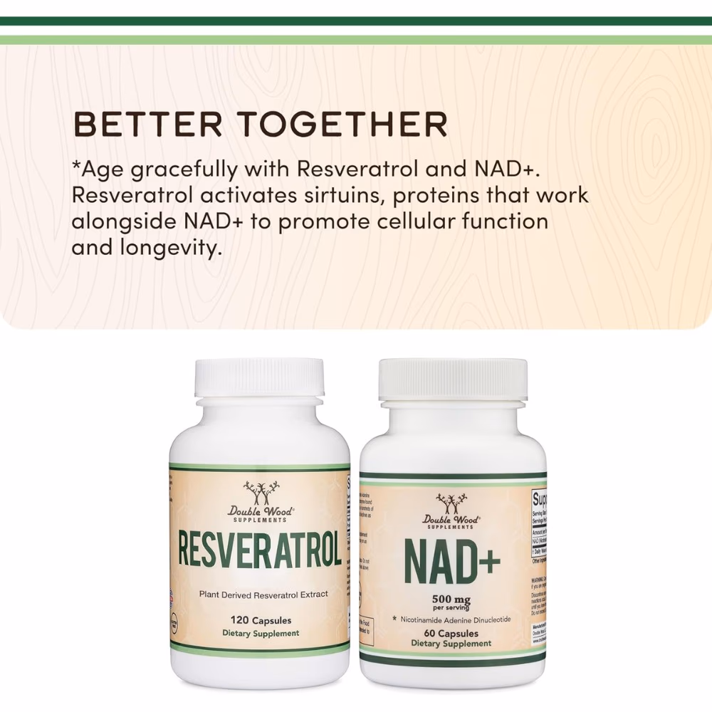 Double Wood NAD+ 500mg-60 Capsules 5