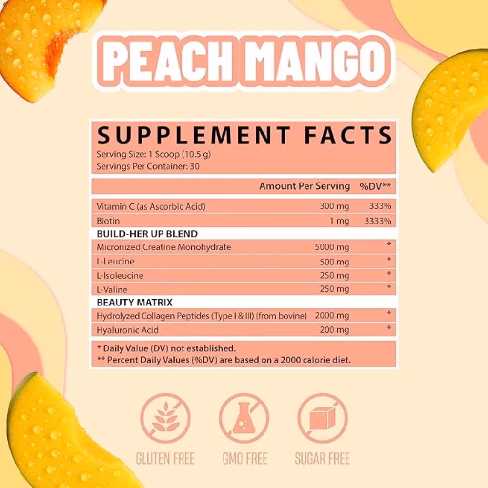 Nutrex Creatine Women Peach Mango 314.98g 3