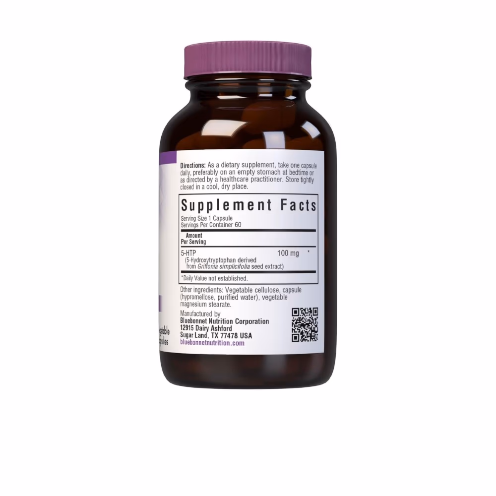 Blue Bonnet  5-htp 100mg Veg Capsules 60s 2