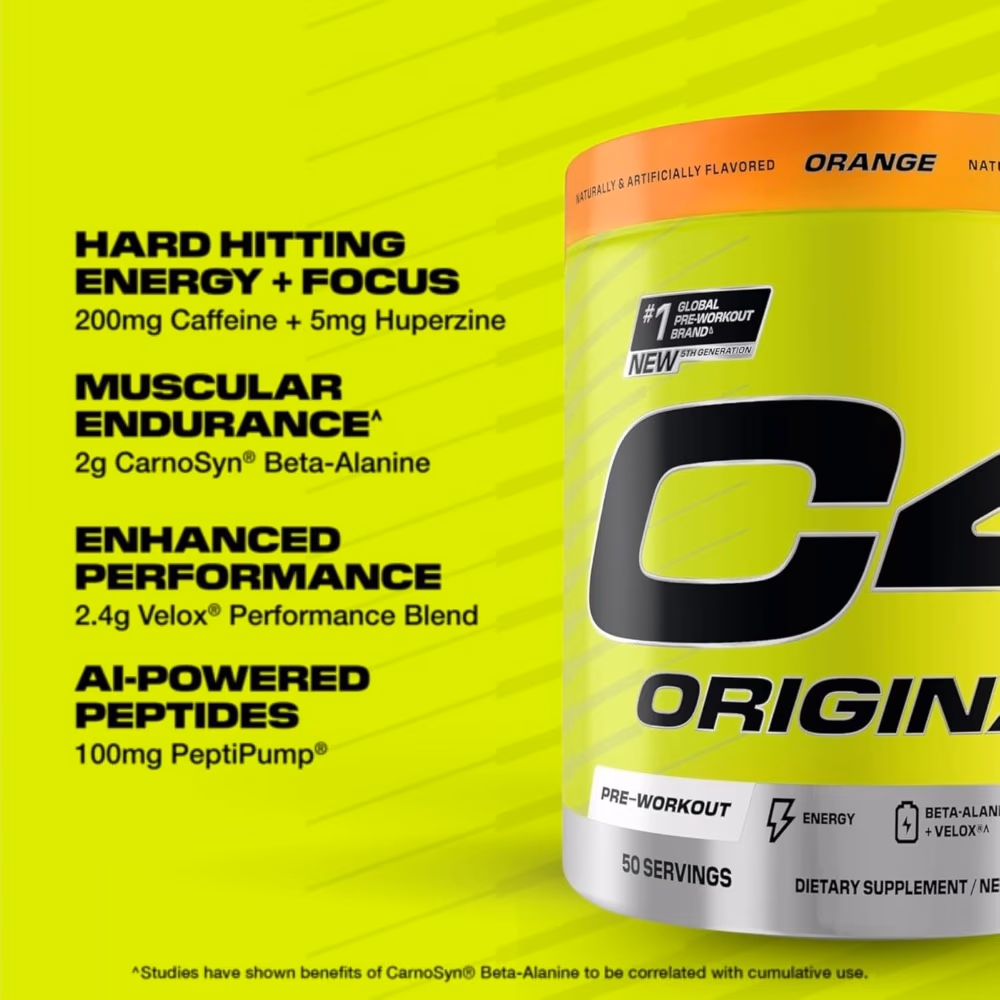 Cellucor C4 Original Orange Flavor 50 Servings 4