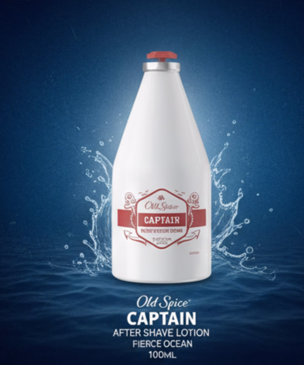 Old Spice captain after shave lotion fierce ocean 100ml 3