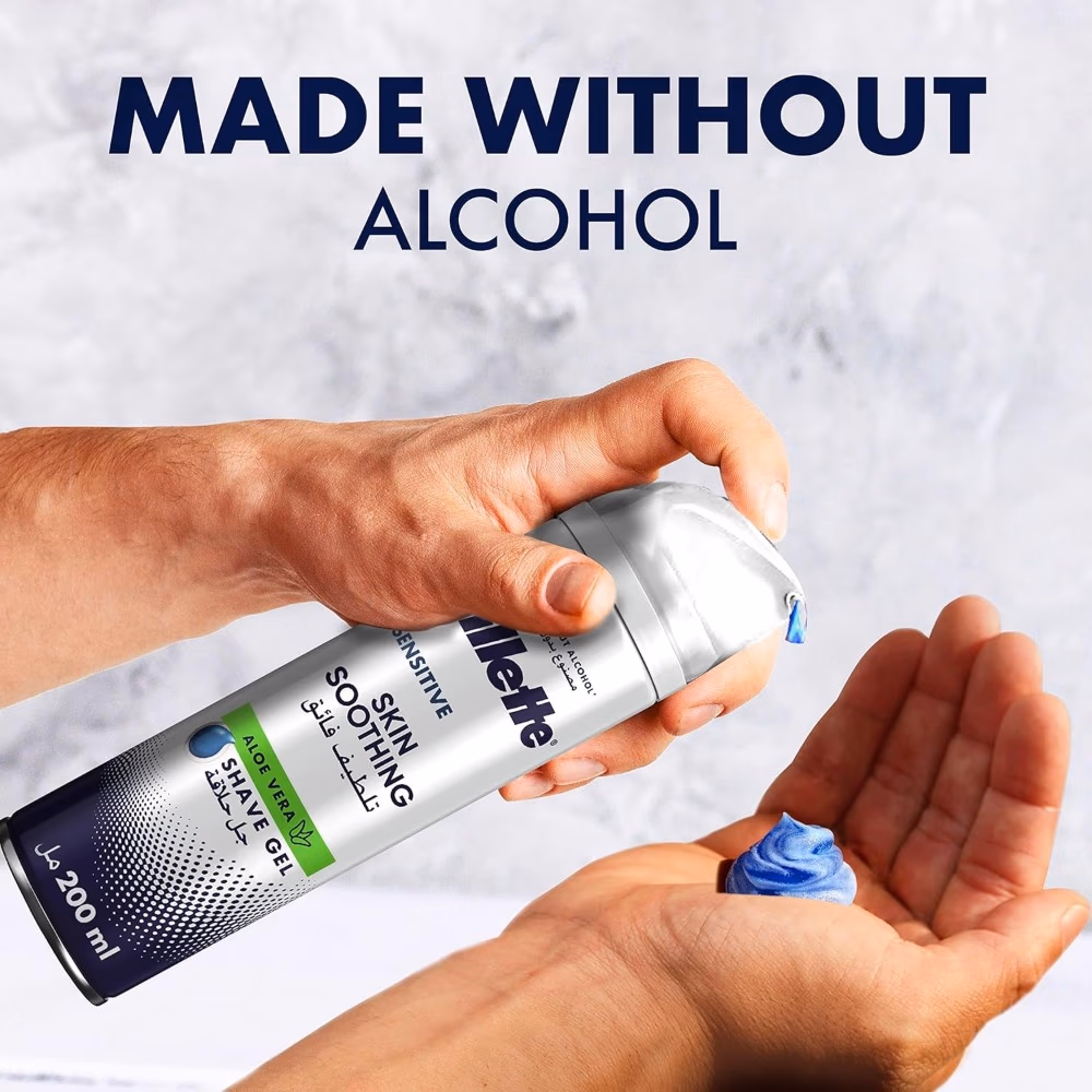 Gillette Sens Skin Soothing Aloe Shave Gel 200ml 3