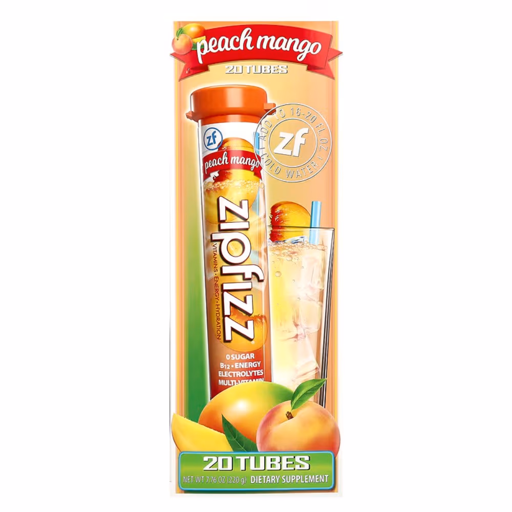 Zipfizz Electrolyte Multivitamin 11g Peach Mango 4