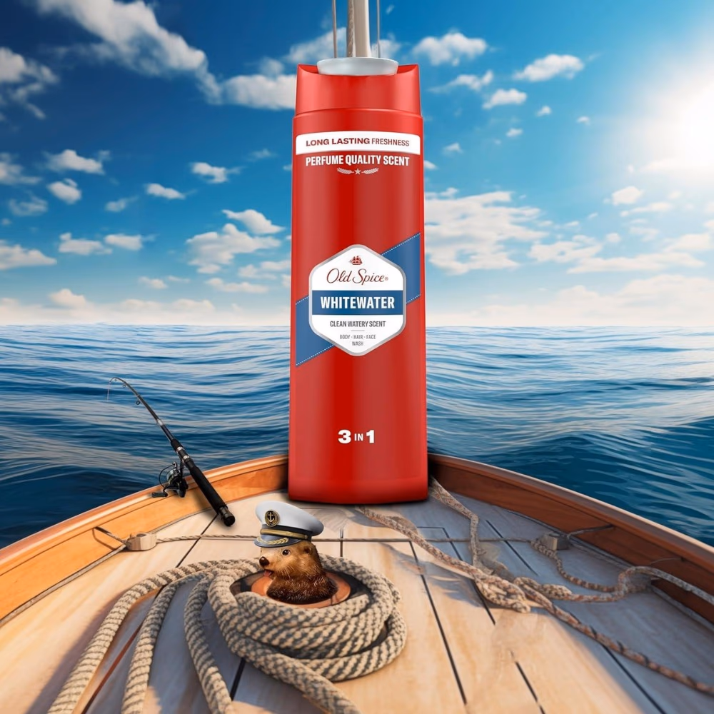 Old Spice Whitewater 3-in-1 Scent Body Wash 250ml 2