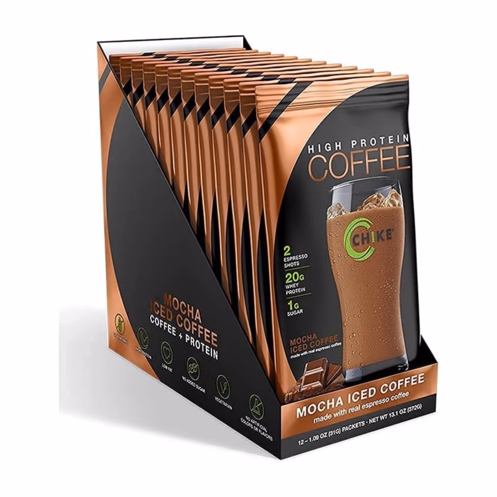 Chike Coffee Protein Mocha Iced Coffee 12 Servings – Protein Coffee Drink Mix with Mocha Flavor 2