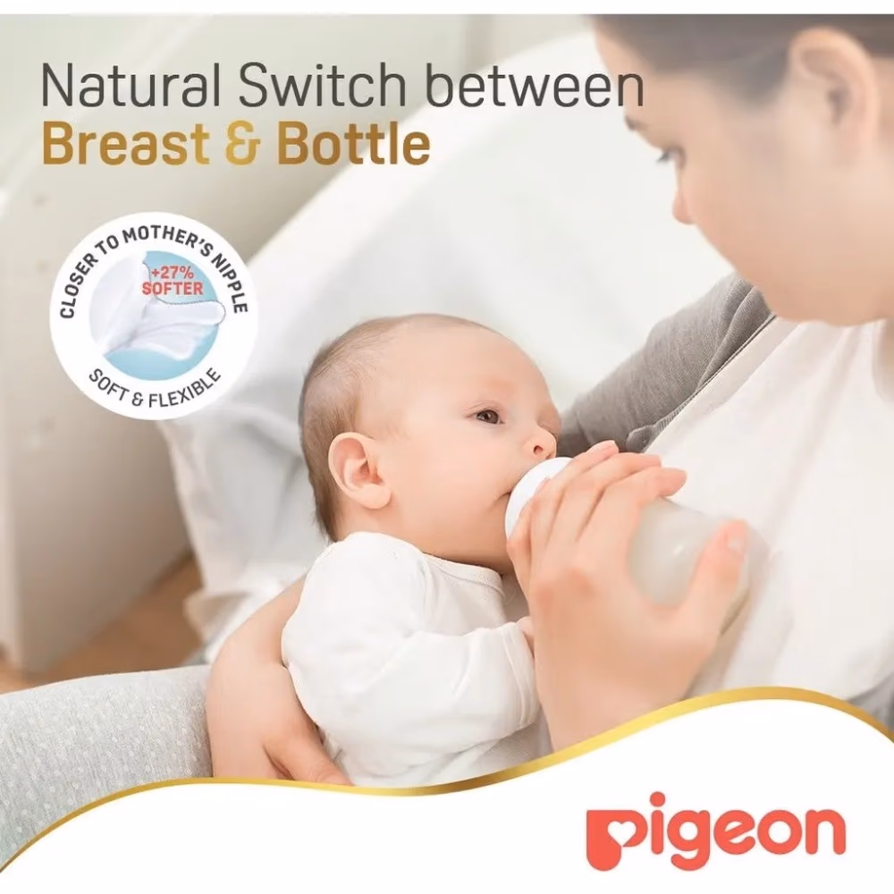 Pigeon SofTouch Wide Neck Nipples 9+ Months Y-Cut LL- 2 piece set 2