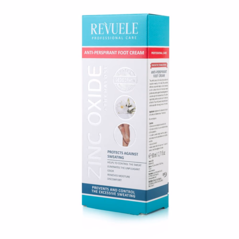 Revuele Zinc Oxide + Trehalose Anti-Perspirant Foot Cream 80ml 2