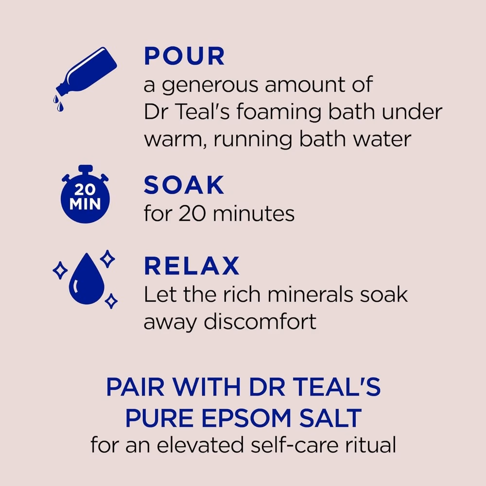 Dr Teals Coconut Oil Foaming Bath 1000ml 3