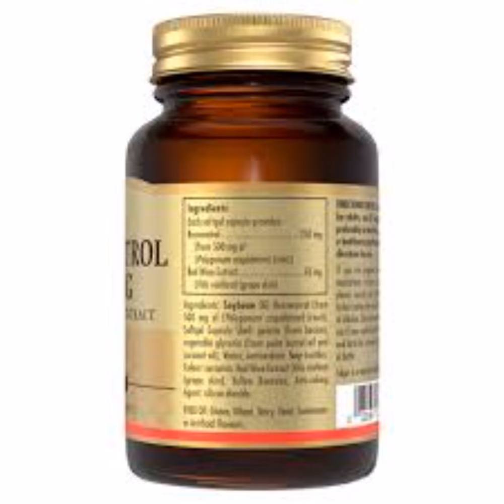 Solgar Resveratrol 250mg 30 Softgels 2