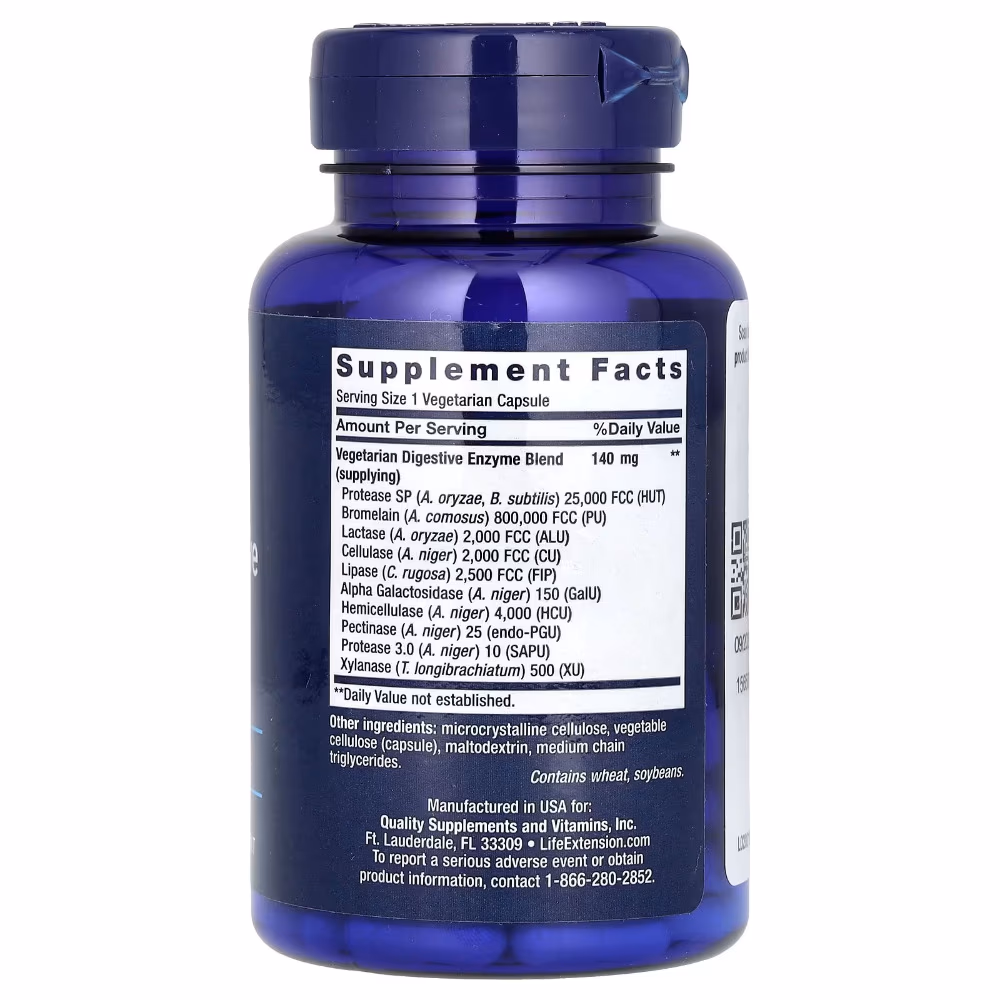 Life Extension Enhanced Super Digestive Enzymes Capsules 60s 2