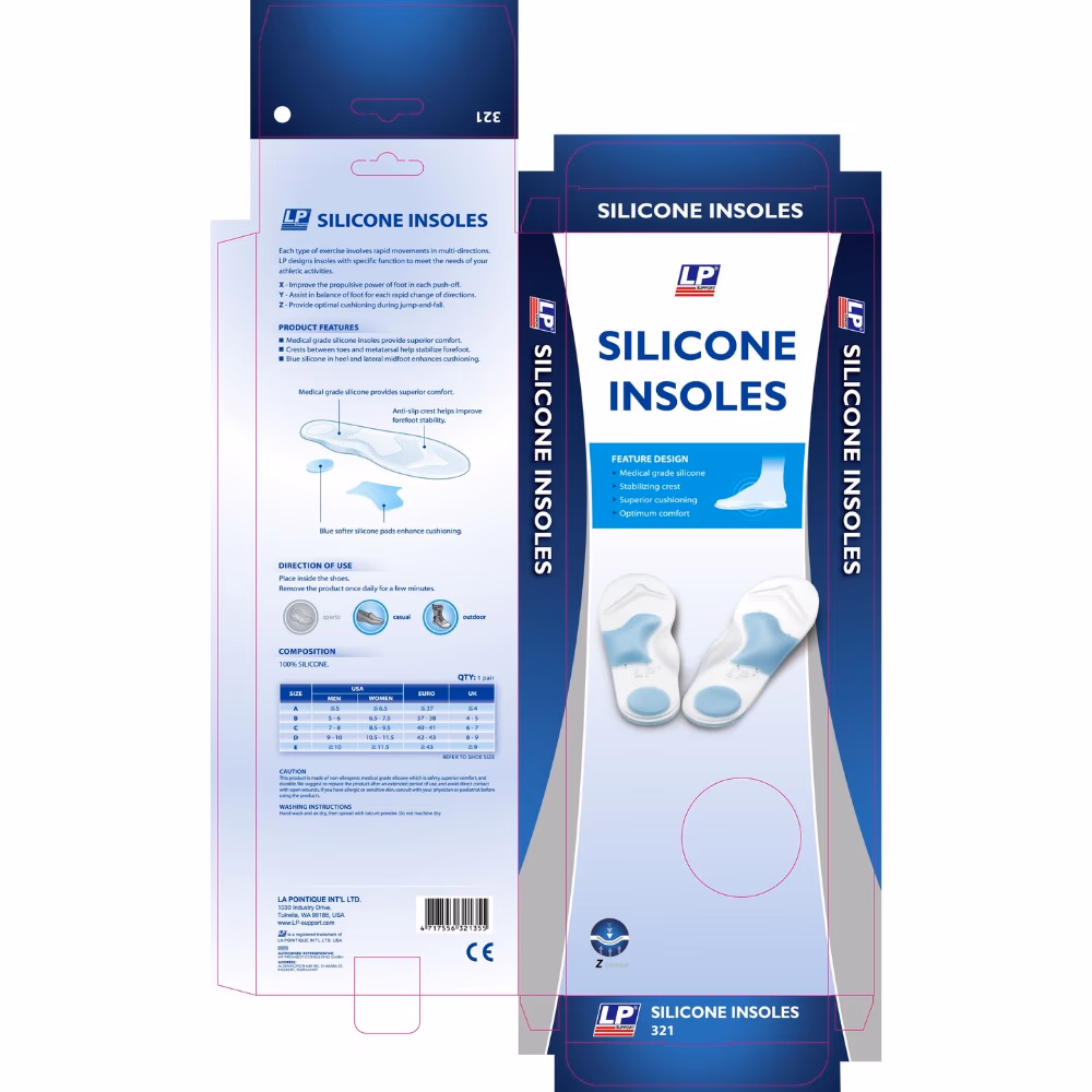 LP 321 Silicone Insoles – Size A 2