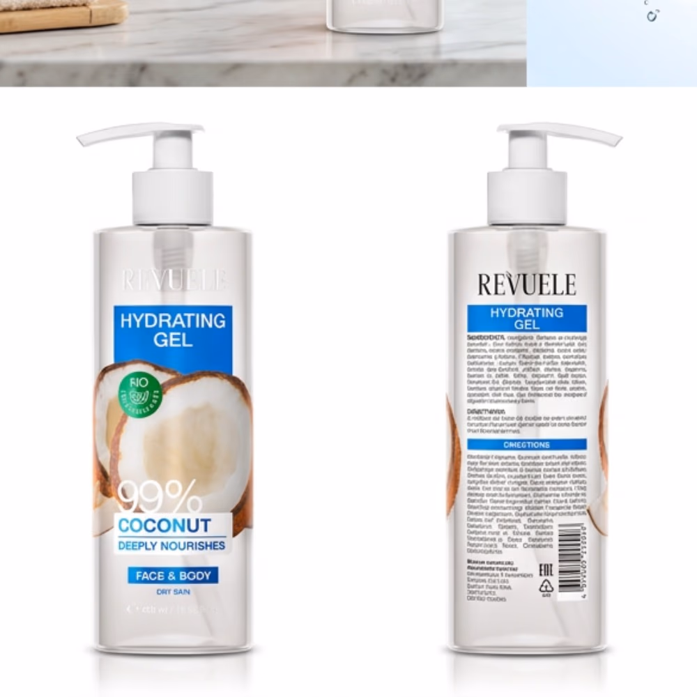 Revuele Hydrating Gel Coconut Face & Body 400ml 4