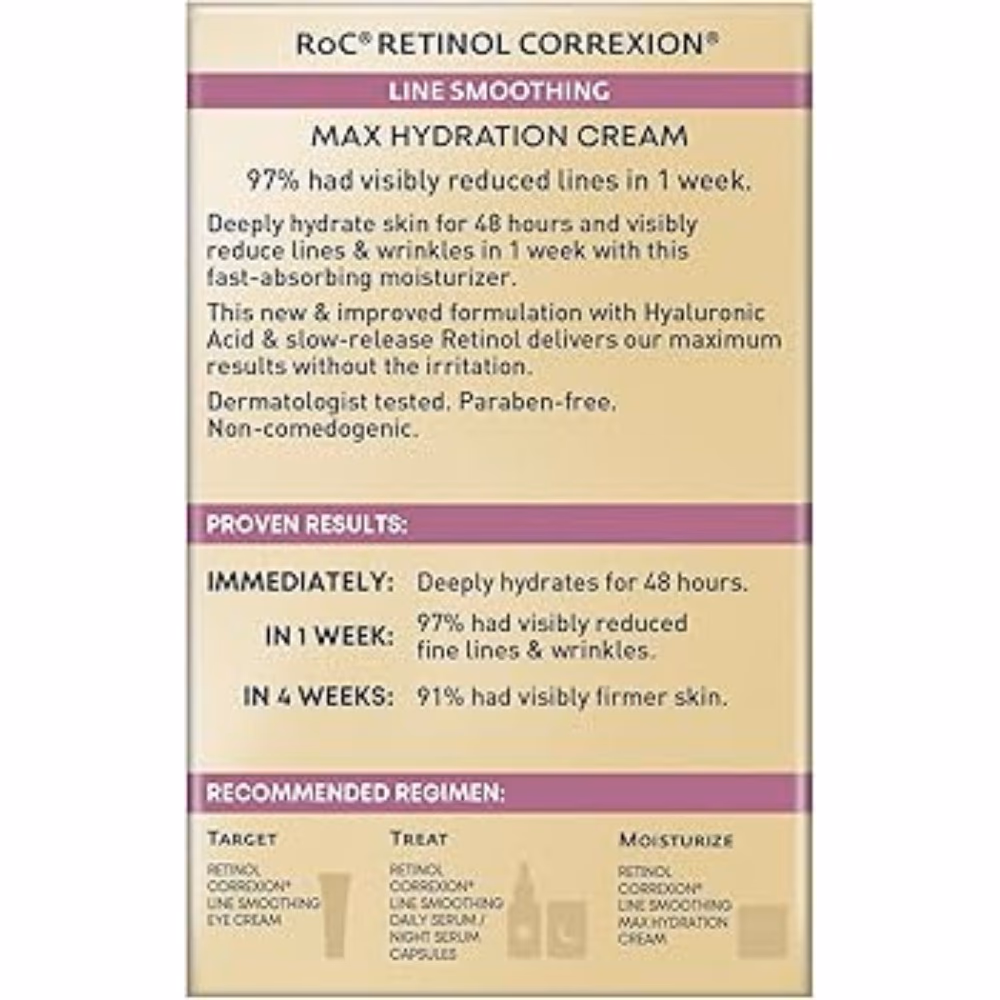 RoC Retinol Correxion Max Hydration Cream 50ml 3