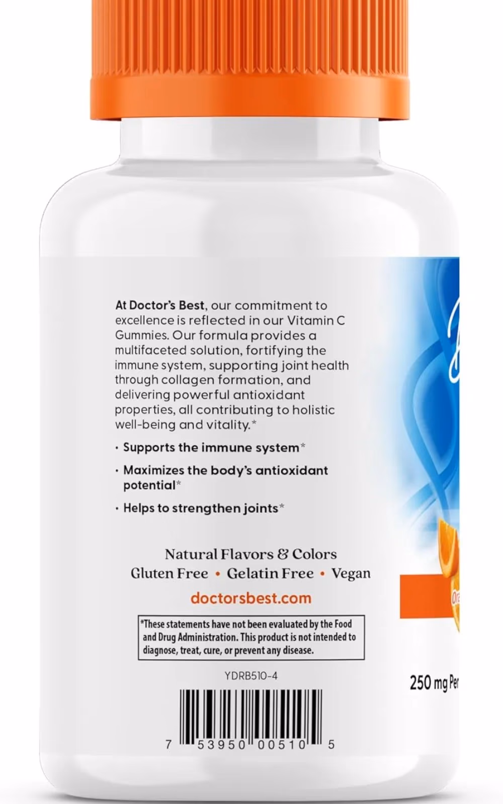 Doctor's Best Vitamin C 250mg, 120 Gummies 3