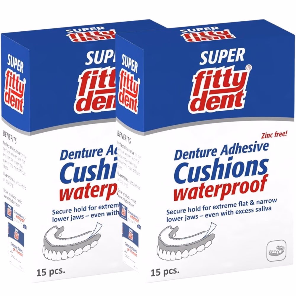 Fittydent Super Denture Adhesive Cushions 15s 3