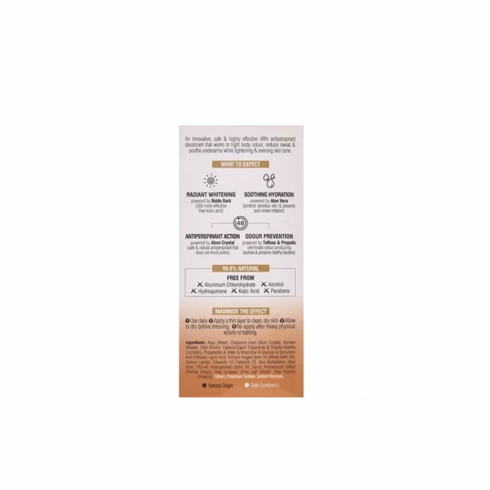 Beesline Natural Whitening Roll-On Deodorant (Arabian Oud) 50ml 3