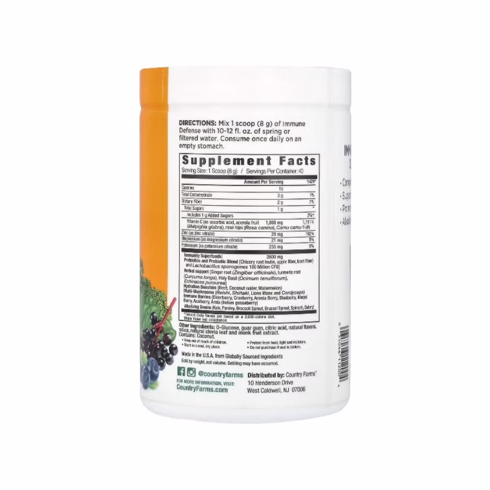 Country Farms Immune Defense Superfood Powder- Mixed Berry (320g) 2