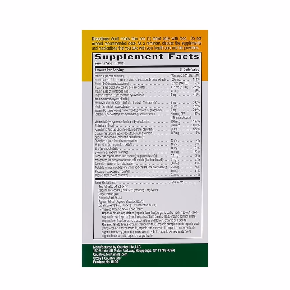  Country Life Core Daily 1 for Men (60 Tablets) 4