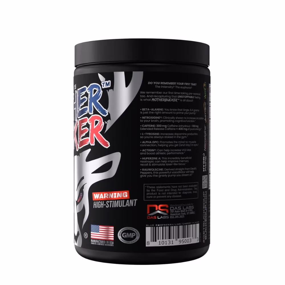 Mother Bucker Pre-Workout – Rocket Pop Flavor, 20 Servings 3