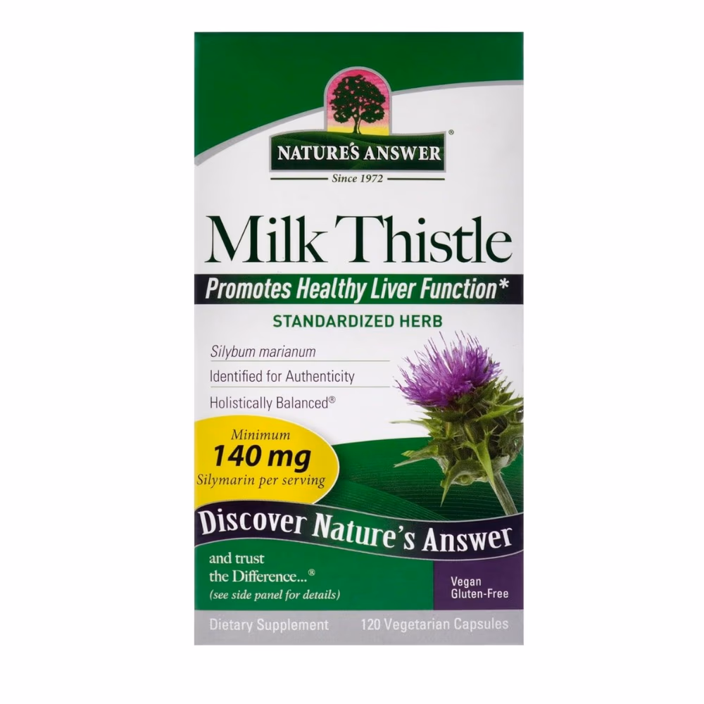 Nature's Answer Milk Thistle 140mg – 120 Vegetarian Capsules 3