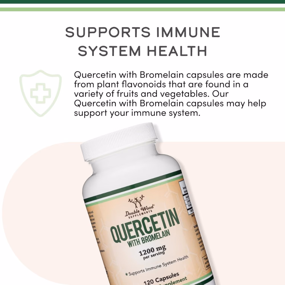 Double Wood Quercetin 1200mg 120 Capsules 4