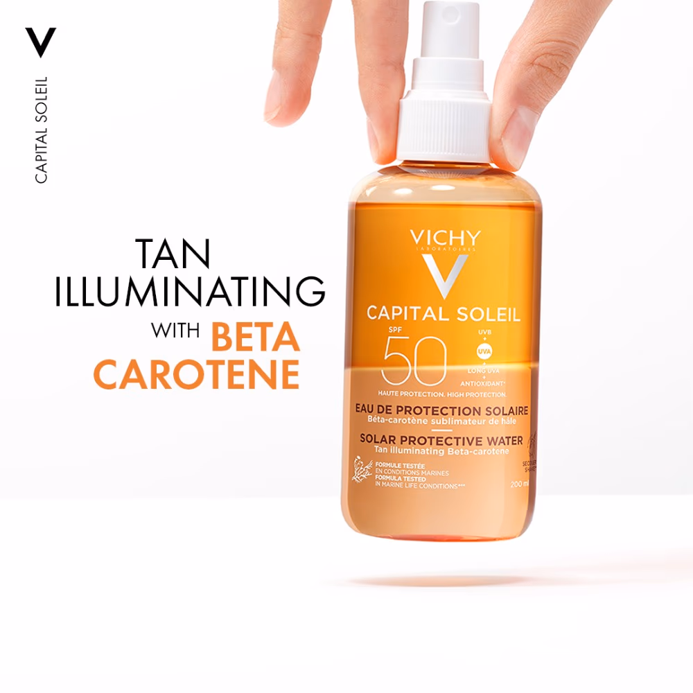 Vichy Capital Soleil SPF 50 Protective Water With Beta Carotene 200ML 2