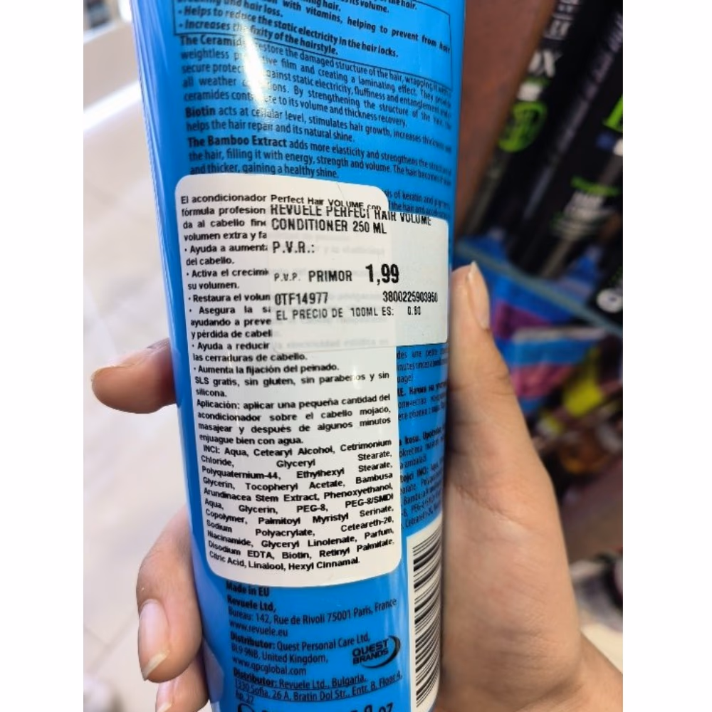 Revuele Perfect Hair Volume Conditioner 250ML 3