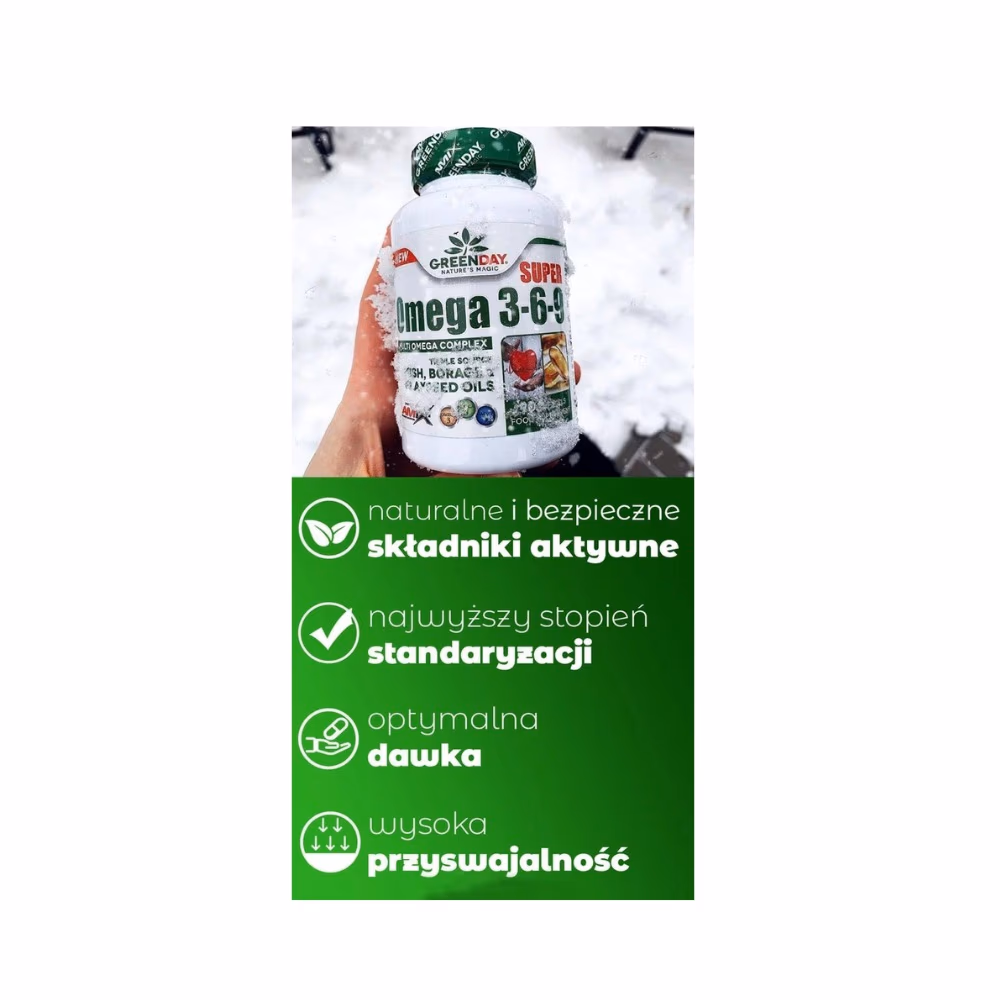 Amix Green Day Super Omega 3-6-9 90 Softgels  3