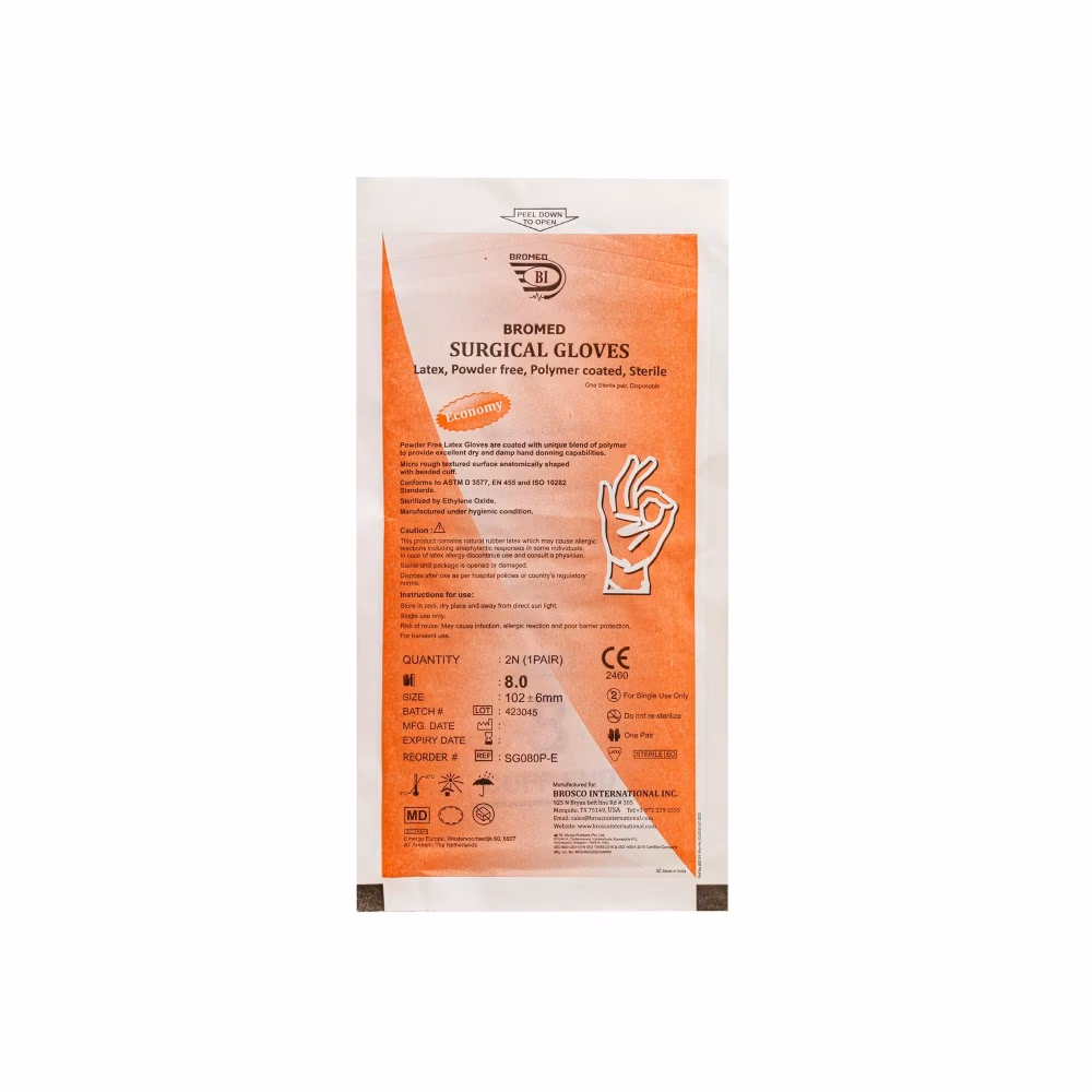 Bromed Surgical Gloves Powder-Free - Size 7 3