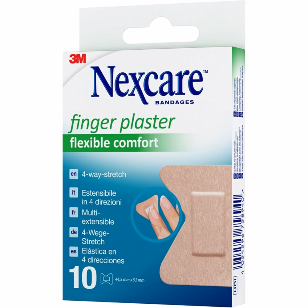Nexcare Finger Plaster 44.5mm x 51mm- 10 Plasters 3