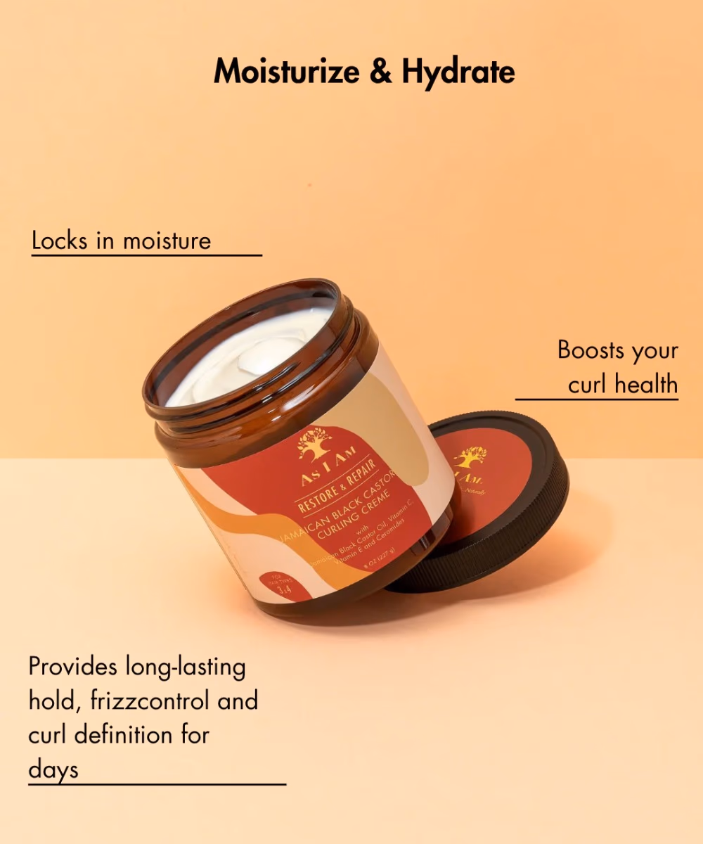 As I Am Restore & Repair Jamaican Black Castor Oil Curling Crème - 227g 3