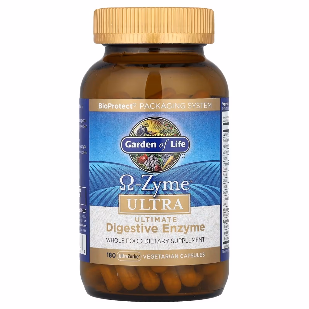 Garden Of Life O-Zyme Ultra Ultimate Digestive Enzyme VegCapsules 180S 4