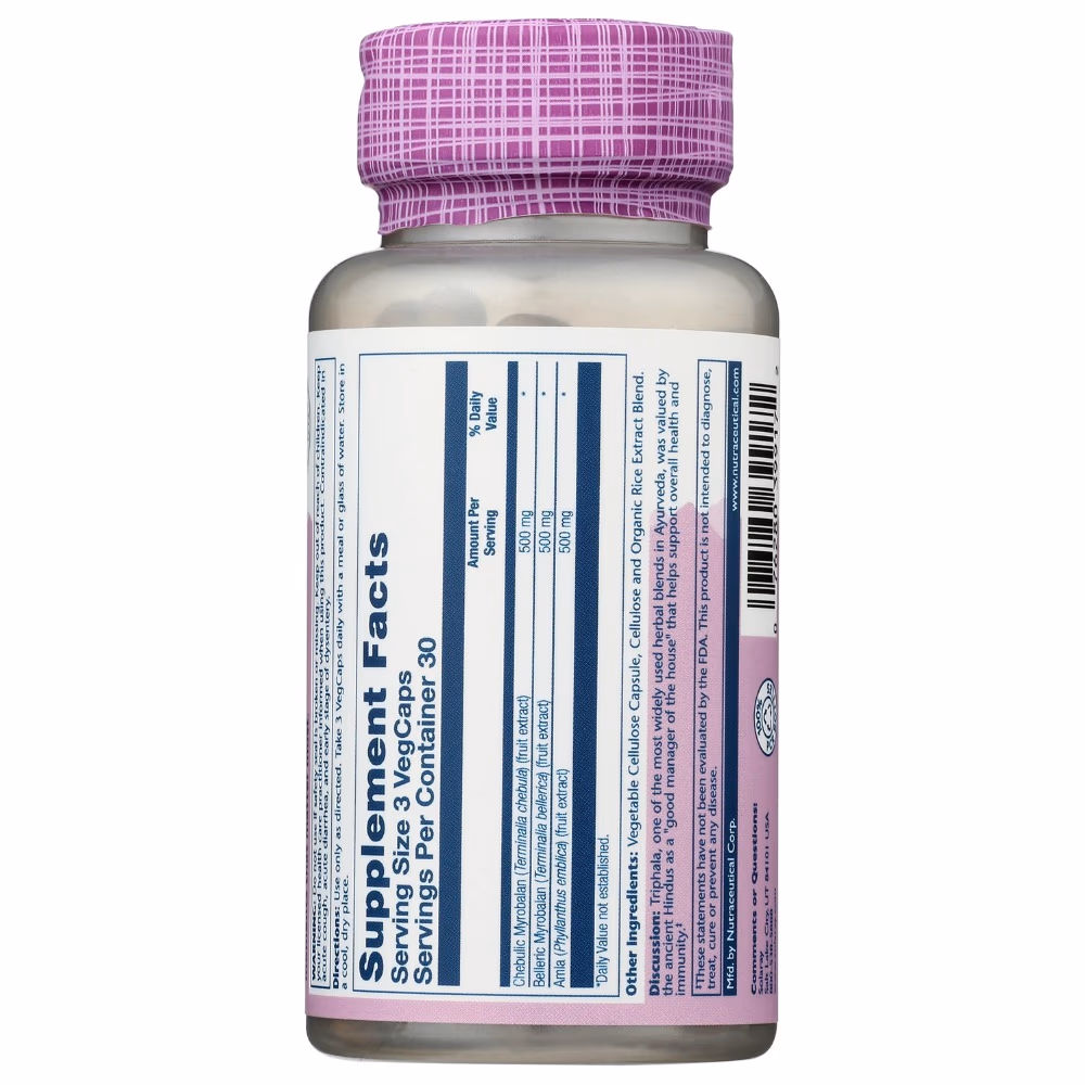 Solaray Triphala 1500mg 90 Veg Caps 2