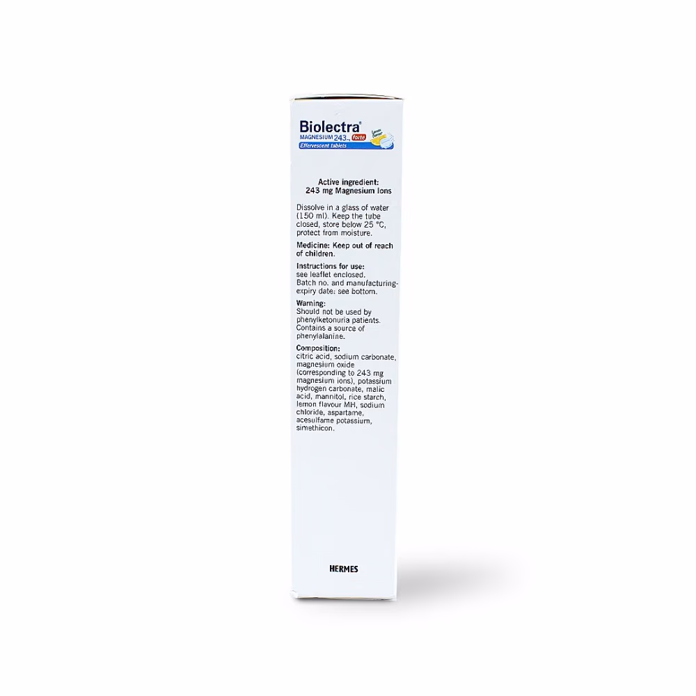 Biolectra Magnesium Forte – 20 Effervescent Tabs 3