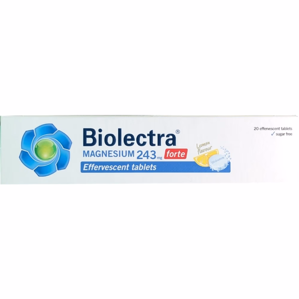 Biolectra Magnesium Forte – 20 Effervescent Tabs 2