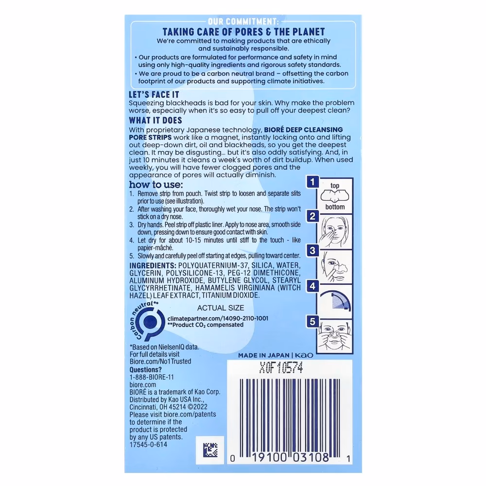 Biore The Original Deep Cleansing Pore Strips 8S 3
