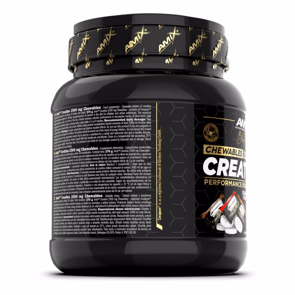 Amix Creatine Creapure 2500mg Sugar-Free Chewable 60 Tablets  4