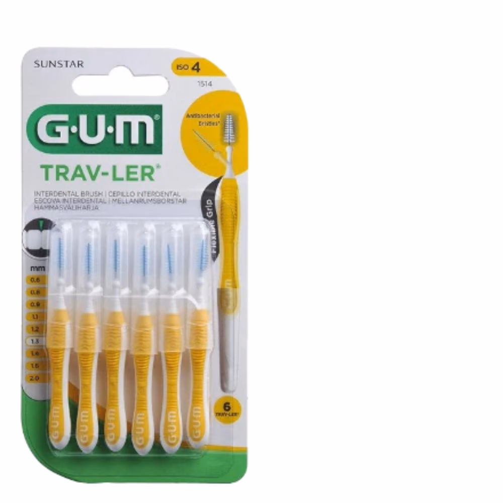 GUM TRAV-LER Interdental Brush (1514) 1.3mm - Pack of 6 4