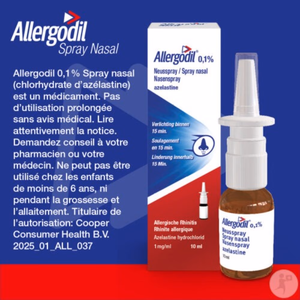 Allergodil 0.1% Nasal Spray 10ml  2