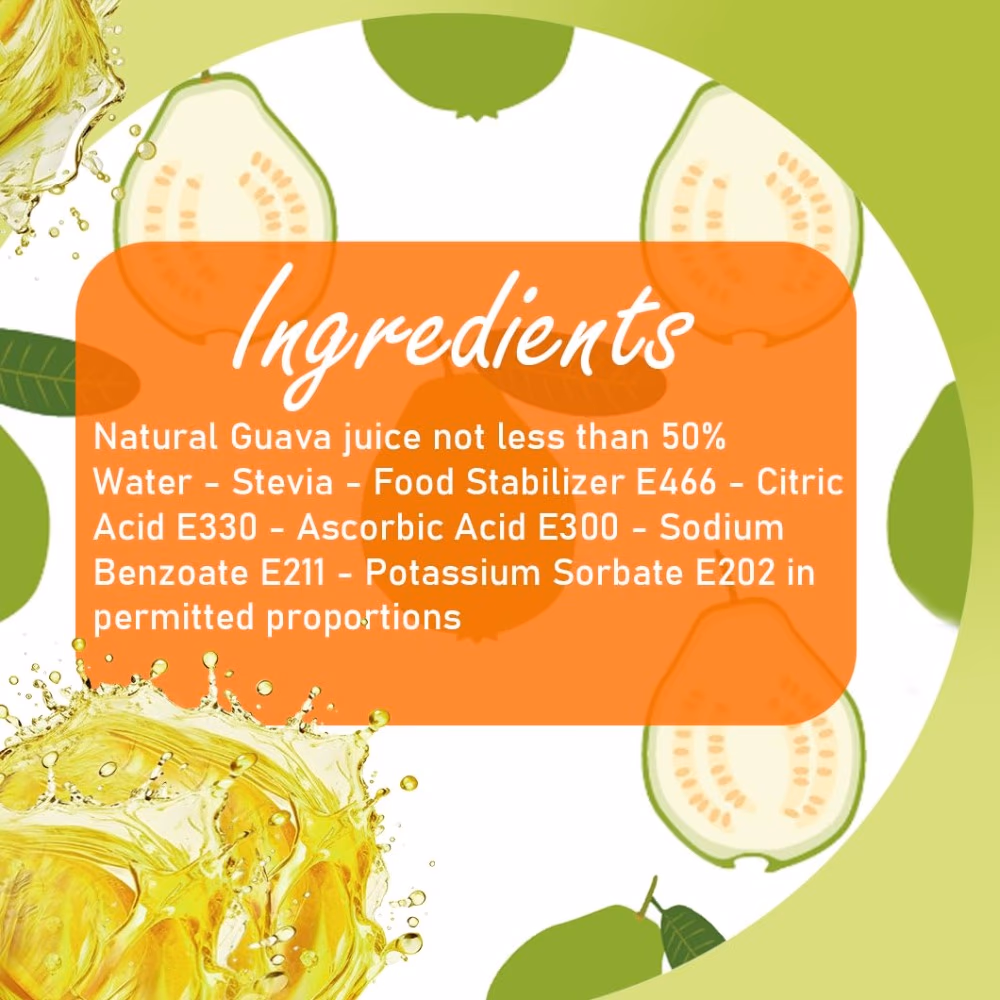 Stevia Squeeze Juice Guava 300ml 3