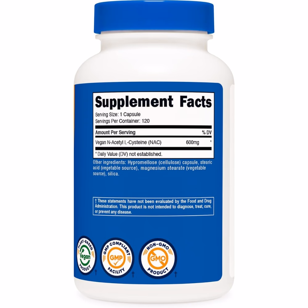 Nutricost NAC 600mg -120 Capsules  2