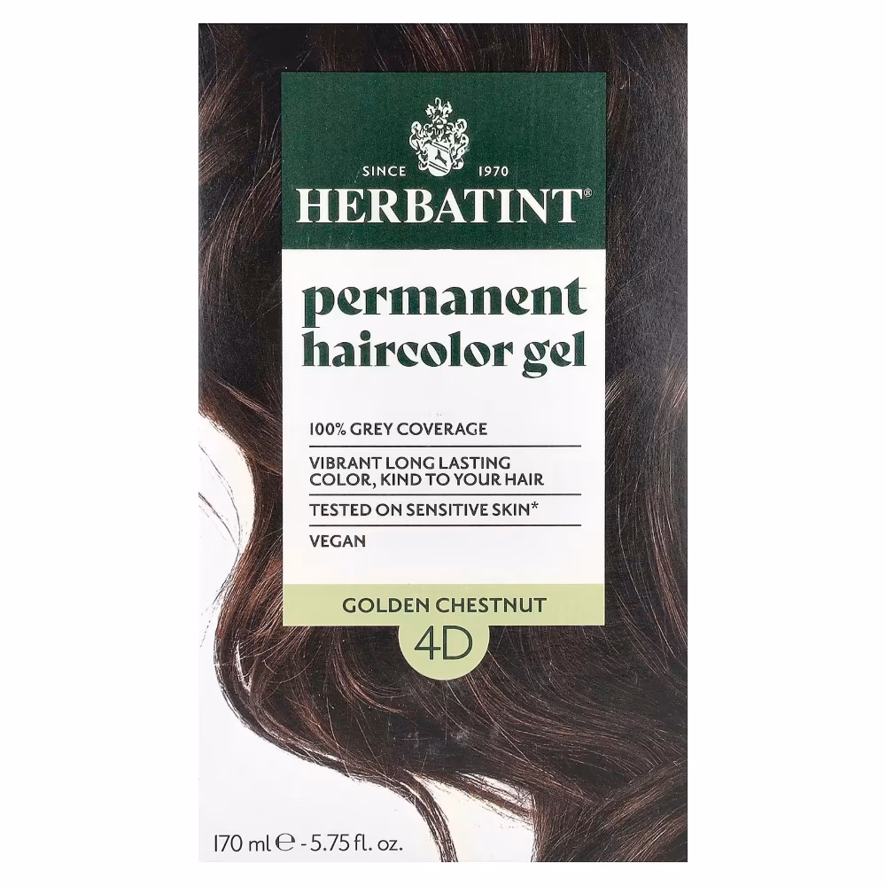 Herbatint Permanent Haircolor Gel – 4D Golden Chestnut 2