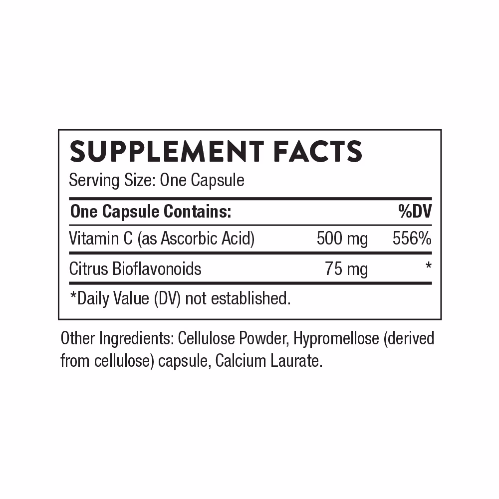 Thorne Vitamin C with Flavonoids 90 Capsules 2