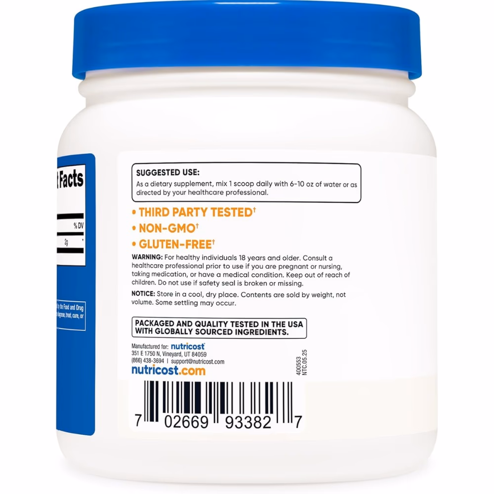 Nutricost Taurine Unflavored 500g 3